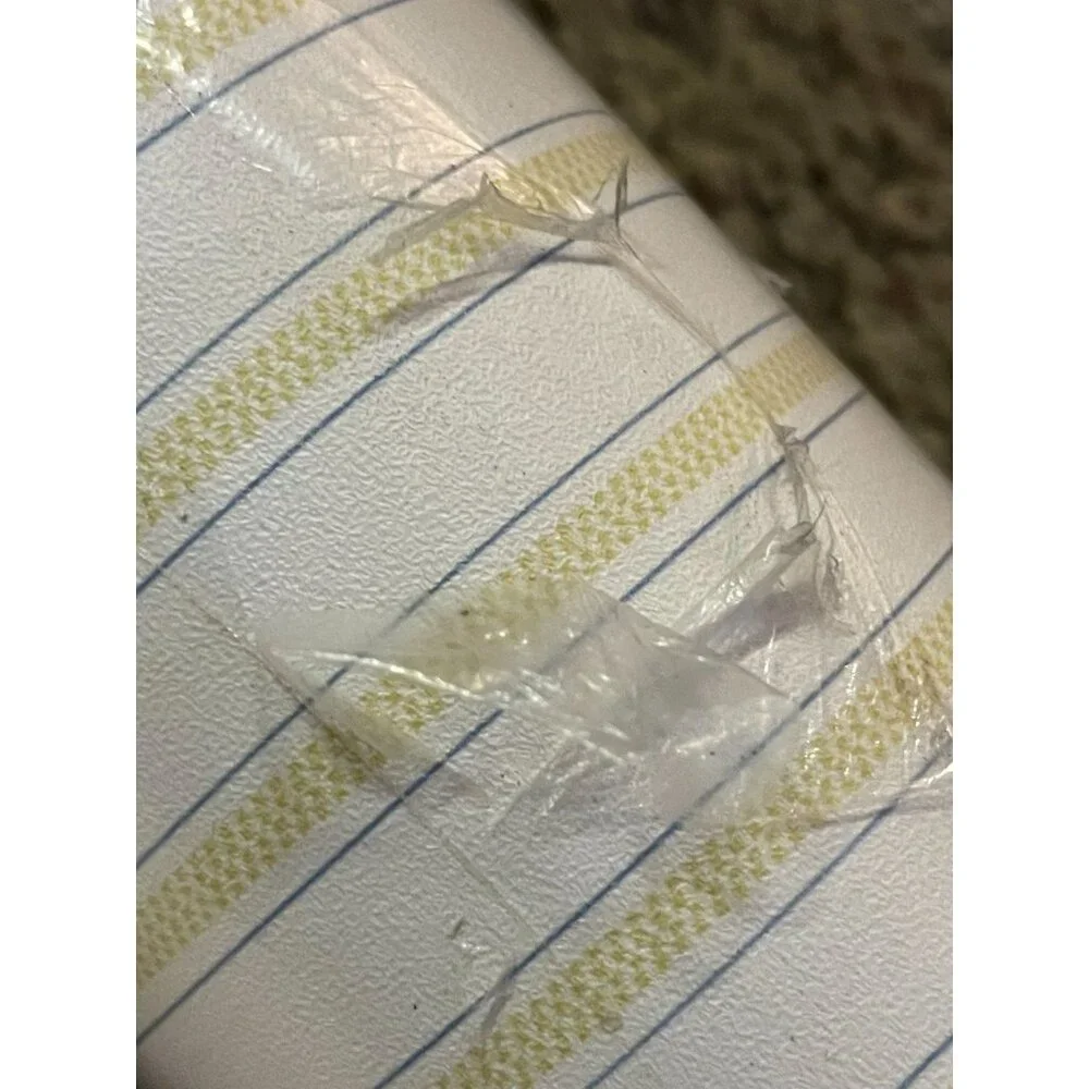 S.A. Maxwell Wallpaper NEW 2 Bolts Yellow Blue Striped